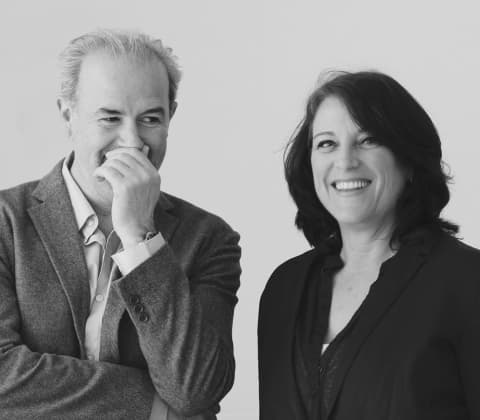 A portrait of Sam Hecht and Kim Colin