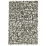 black on white collection manuscrit rug