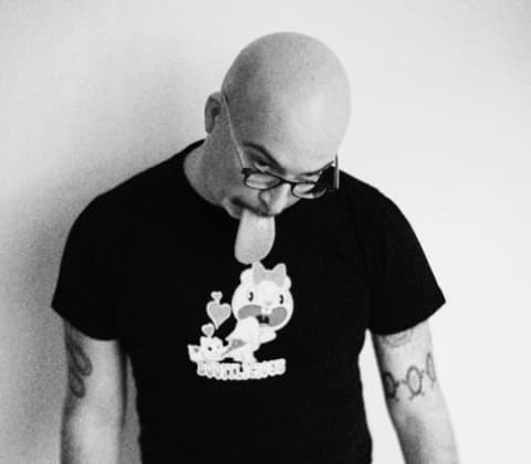A portrait of Massimo Giacon