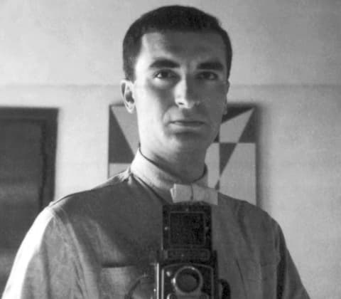 A self portrait of Massimo Vignelli